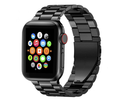 Pasek i akcesoria do zegarków TECH-PROTECT Bransoleta Stainless do Apple Watch 44/45/46/49 mm black